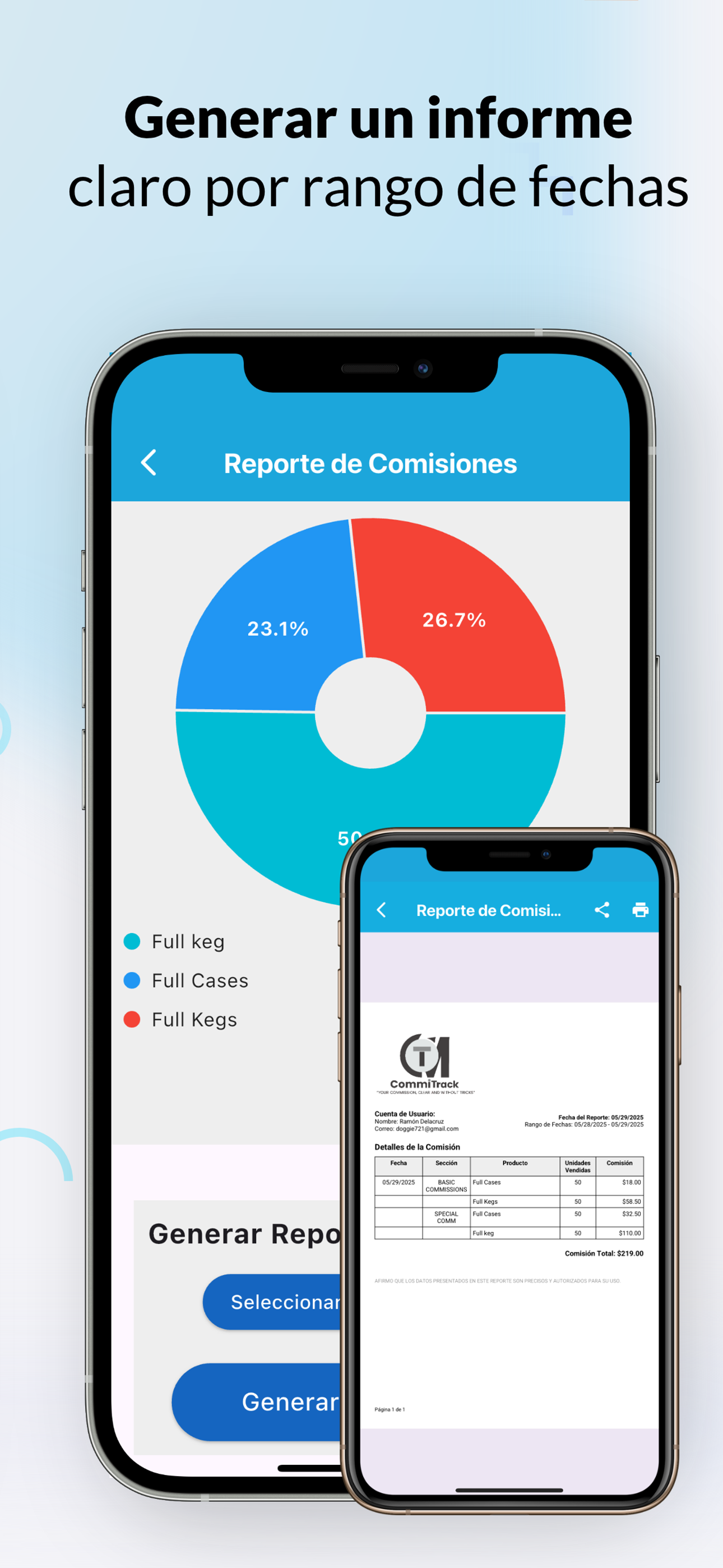 Guarda tu informe de ventas con rapidez